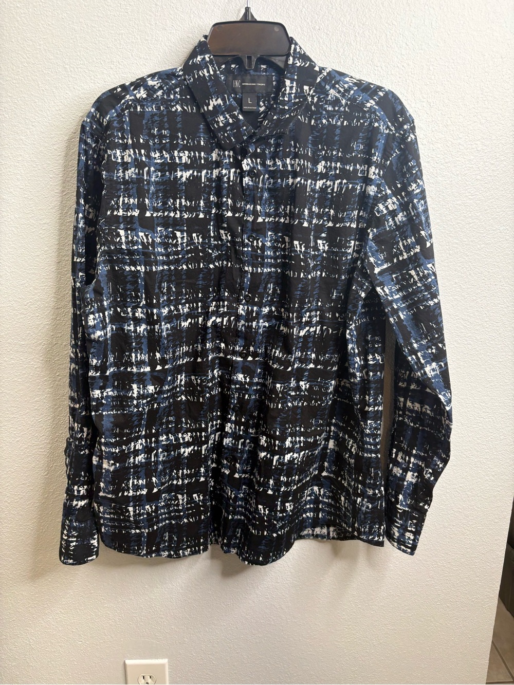 inc international concepts size Large Button Up Blouse